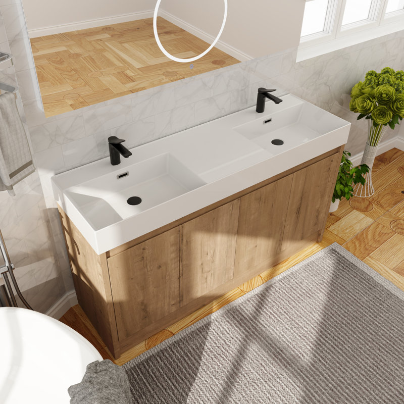 Latitude Run® Chiswick 59" Double Bathroom Vanity Set Wayfair